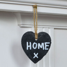 Hanging Heart Slate Tag (Pack of 6)