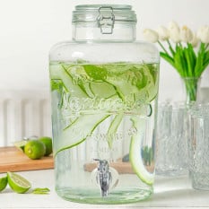 Glass Drinks Dispenser 8.7 Litre