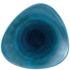 Churchill Stonecast Aqueous Lagoon Lotus Plate 10 Ich (Pack of 12)