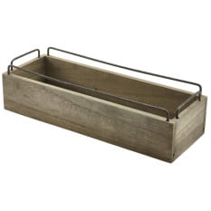 Industrial Wooden Crate 34x12x9cm