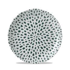 Dudson Terrazzo Green Coupe Plate 8.67 Inch