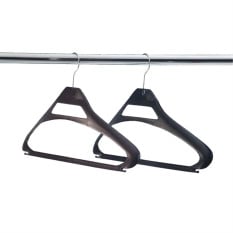 Bolero Polypropylene Coat Hangers Black (Pack of 100)