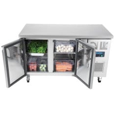 Polar U-Series Double Door Counter Fridge 282 Litre