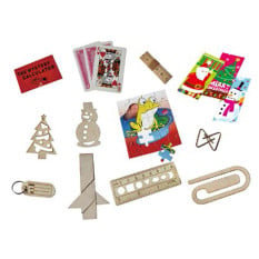 12" Starburst Gold/Silver Mixed Box Christmas Crackers with Gifts (Pack of 50)