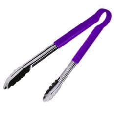 Stainless Steel Utility Tong 12 Inch 30cm Purple