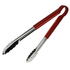 Stainless Steel Utility Tong 12 Inch 30cm Red