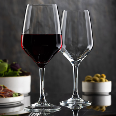 Vicrila Toughened Platine Fine Rim Wine Glass Goblets 580ml/20.25oz (Pack of 6)