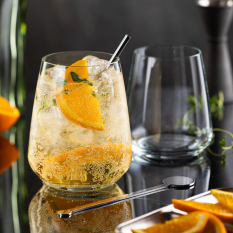 Vicrila Platine Fine Rim Toughened Old Fashioned Glasses 350ml/12.25oz (Pack of 6)