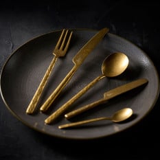 Comas Kodai Vintage Gold Table Fork 2 Prongs (Pack of 12)