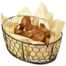 Black Chicken Wire Basket Oval Small (Pack of 6)