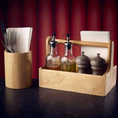 GenWare Hevea Wood Table Caddy