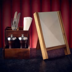 GenWare Acacia Wood A5 Menu Holder