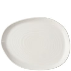 Churchill Envisage White Natural Oblong Plate 26x20cm/10.25x7.9" (Pack of 6)