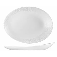 WHBALO141 Churchill Bamboo Oval Plate 34.6x26.3x5cm