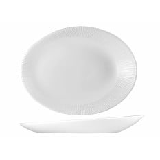 WHBALO81 Churchill Bamboo Oval Plate 19.5x15x2.5cm