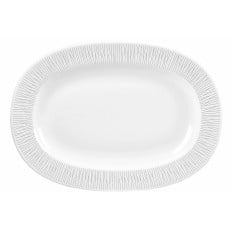WHBALR111 Churchill Bamboo Rimmed Oval Dish 28cm
