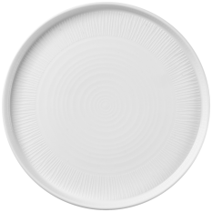 Churchill Bamboo Ceramic Walled Plate 26cm/10.25" (Pack of 6)