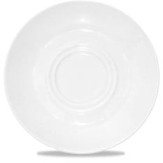 Classic White Cafe Saucer Large 6.5"