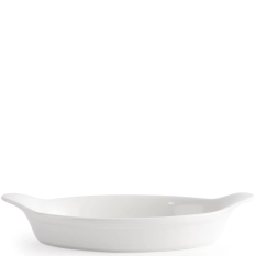 Churchill Cookware White Oval Eared Dish 11.3 x 20.5cm (Pack of 6)