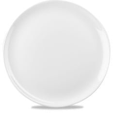 White Round Evolve Plate 12"