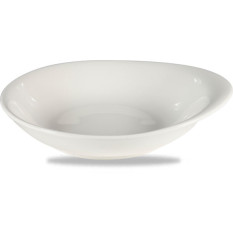 Bit on the Side White Round Dish 6.37x5.62"
