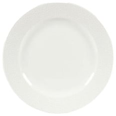 Isla White Footed Plate 27.6cm