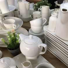 Orion White Ball Shaped Teapot 450ml/15.75oz