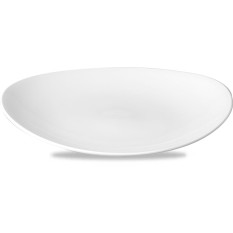 Orbit White Orbit Oval Coupe Plate 12.5 Inch