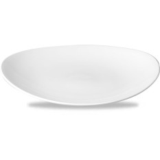 Orbit White Orbit Oval Coupe Plate 7.75 Inch
