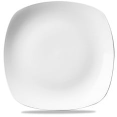 X Squared White Square Plate 11.5 Inch