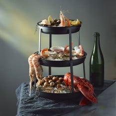 Williamsburg Black Metal 3 Tier Seafood Stand