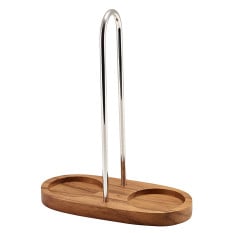 GenWare Acacia Wood Salt & Pepper Grinder Stand