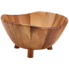 GenWare Acacia Wood Tripod Bowl 30cm/11.8"