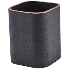 GenWare Black Wood Veneer Cutlery Holder 11cm