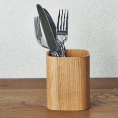 GenWare Light Wood Veneer Cutlery Holder