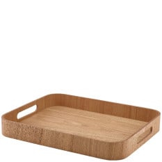 GenWare Light Wood Veneer Butlers Tray 35.5 x 28cm