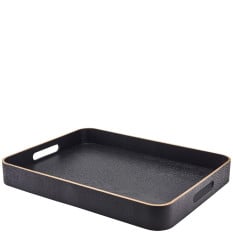 GenWare Black Wood Veneer Butlers Tray 50 x 38cm