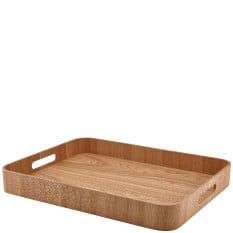 GenWare Light Wood Veneer Butlers Tray 50 x 38cm
