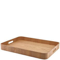 GenWare Light Wood Veneer Butlers Tray 55 x 40cm