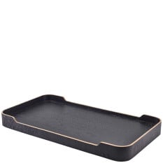 GenWare Black Wood Veneer Room Service Tray 59 x 30 x 23cm