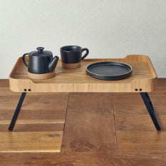GenWare Light Wood Veneer Room Service Tray 59 x 30 x 23cm