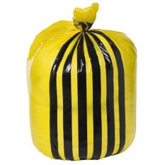 Clinical Waste Sacks Tiger Stripe Offensive Waste 80 Litre 10kg (Box of 400)