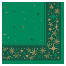 Swantex Merry & Bright Festive Lunch Napkin 33cm 2ply Pine (Pack of 1000)