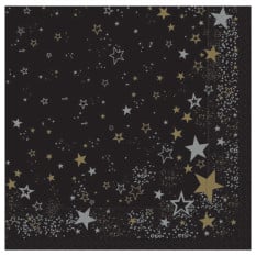 Swantex Midnight Sparkle Festive Dinner Napkin 40cm 3ply (Pack of 600)