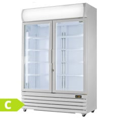 Prodis Upright Display Fridge Double Door 1200 Litre