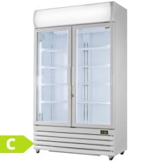 Prodis Upright Display Fridge Double Door 700 Litre