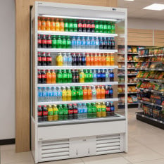 Prodis XMD1200-P-NB-W Open Fronted Multideck Display Fridge 1200mm White