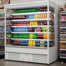 Prodis XMD1800-P-NB-W Open Fronted Multideck Display Fridge 1800mm White