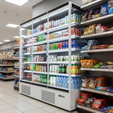 Prodis Glass Door Multideck Display Fridge 1875mm White