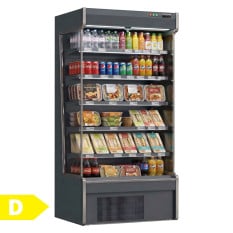 Prodis Open Fronted Multideck Display Fridge Grey 975mm